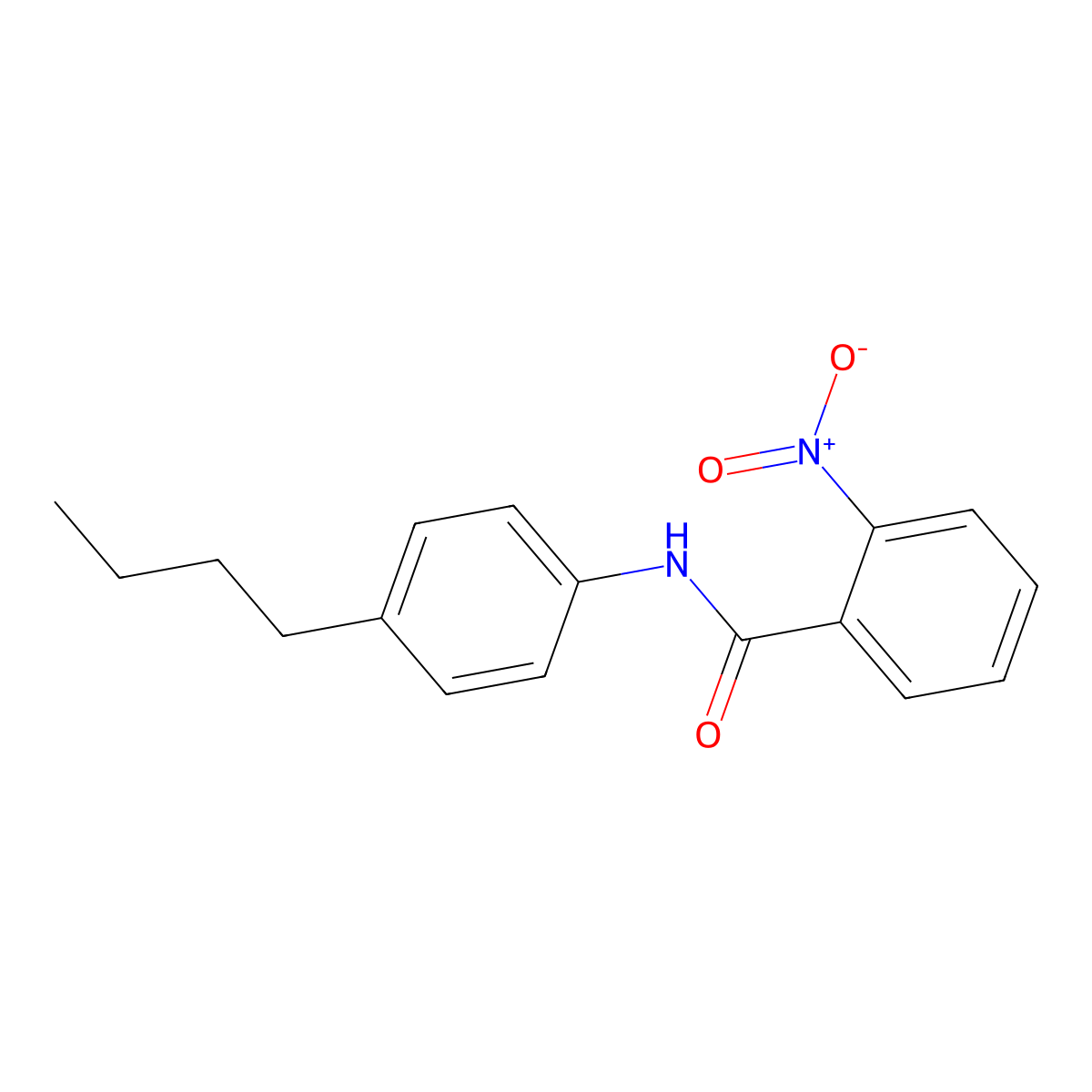 N-(4-Butylphenyl)-2-nitrobenzamide molecular structure, CAS 120275-55-0
