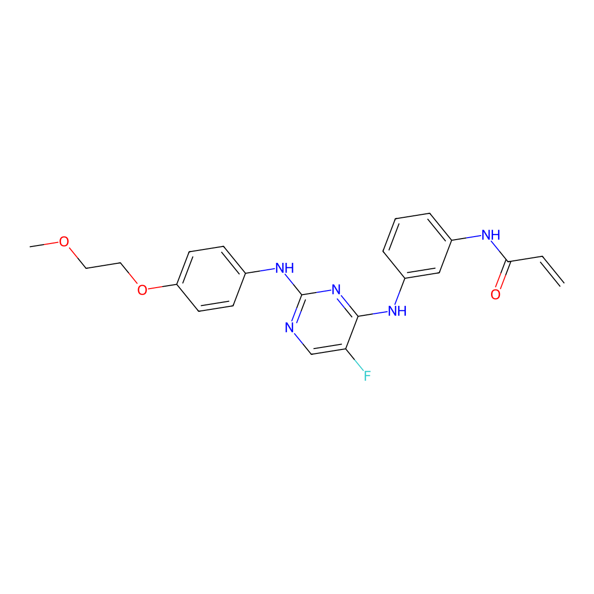 Spebrutinib molecular structure, CAS 1202757-89-8