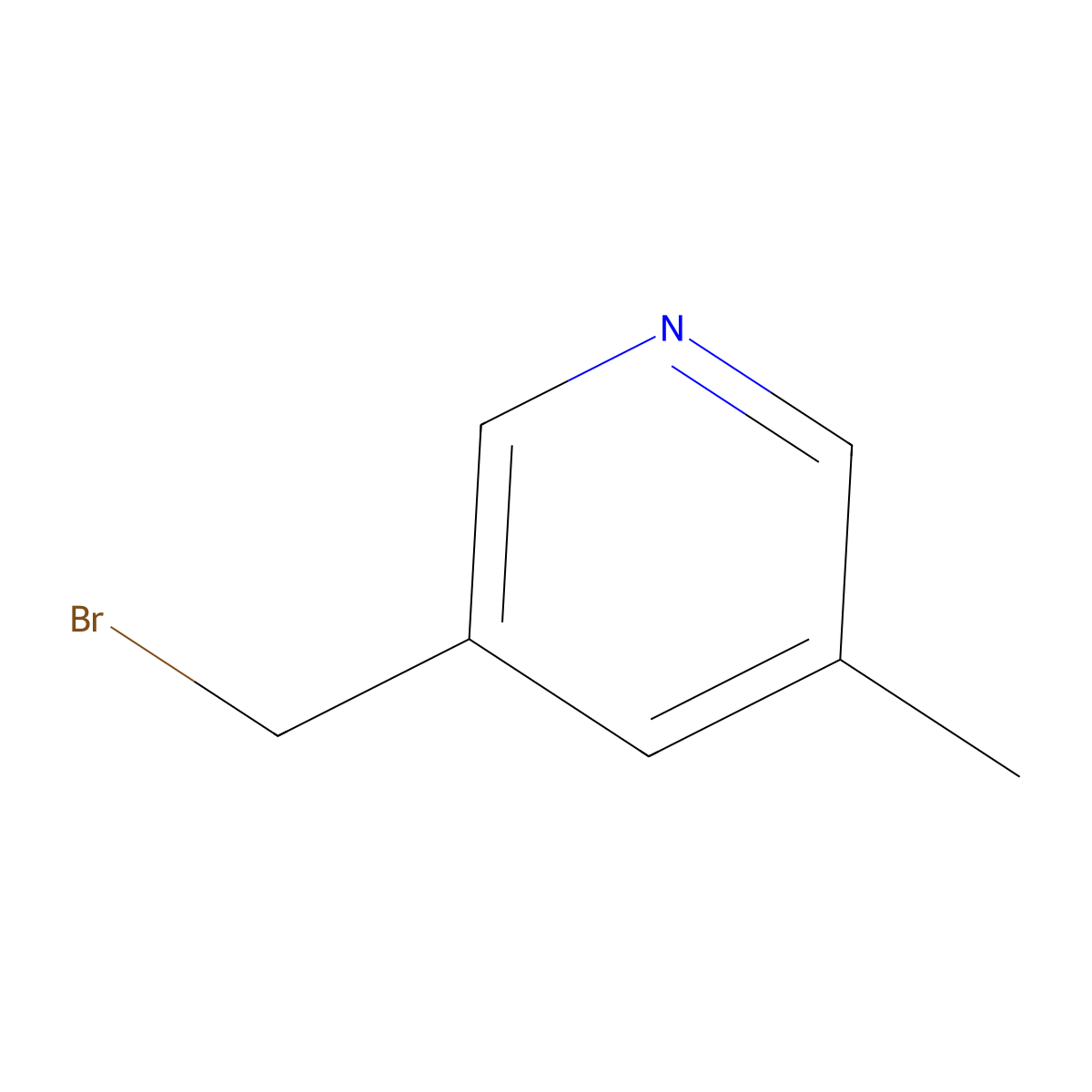 3-(Bromomethyl)-5-methylpyridine molecular structure, CAS 120276-47-3