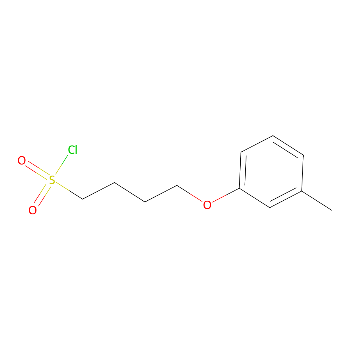 4-(M-tolyloxy)butane-1-sulfonyl chloride molecular structure, CAS 1202760-80-2