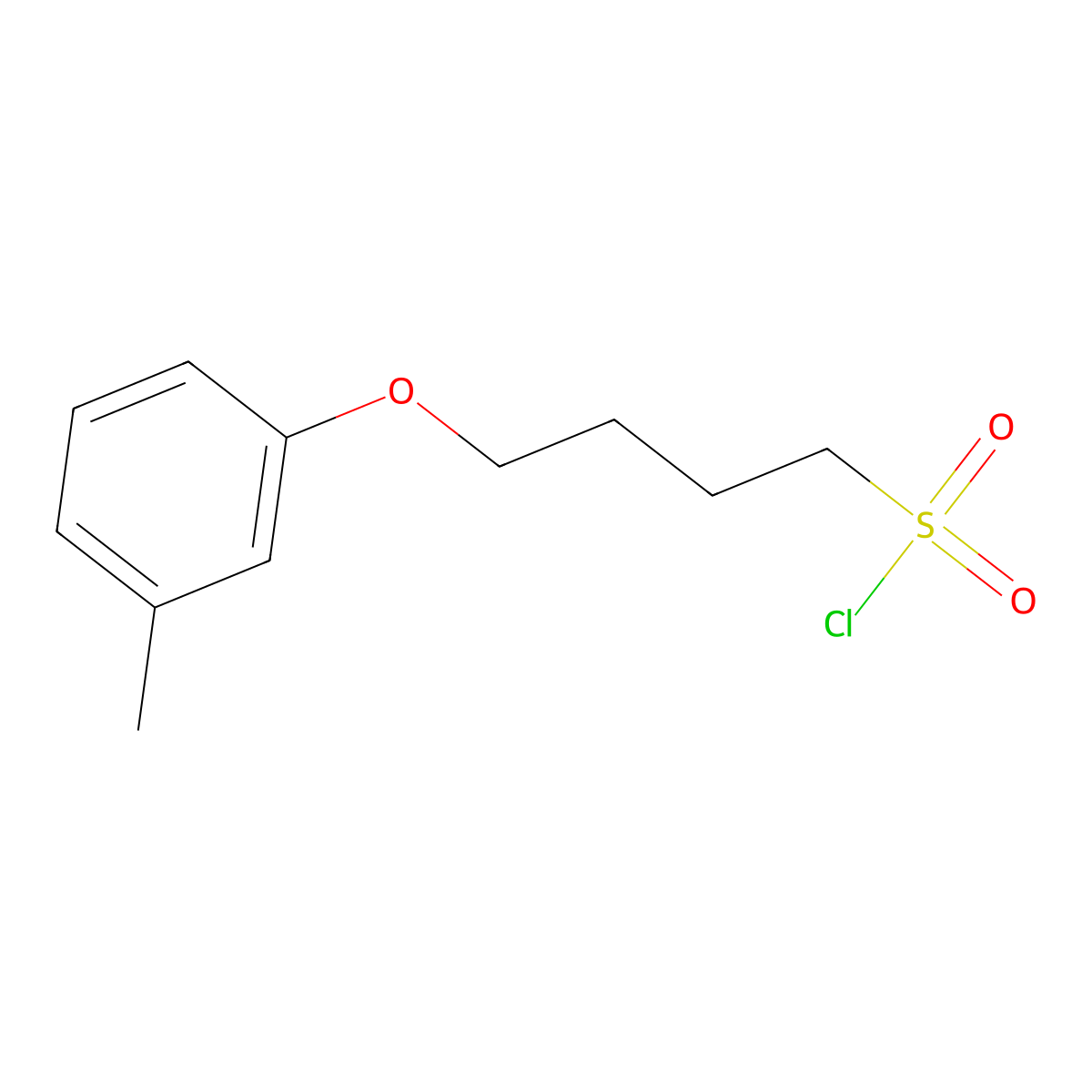 4-(M-tolyloxy)butane-1-sulfonyl chloride molecular structure, CAS 1202760-80-2