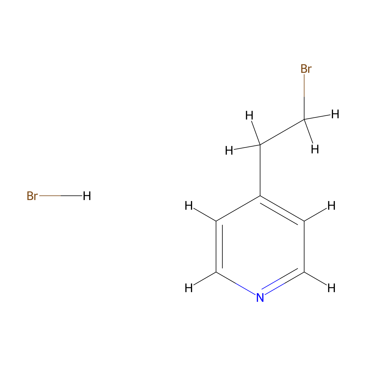 4-(2-Bromoethyl)pyridine hydrobromide molecular structure, CAS 120277-01-2
