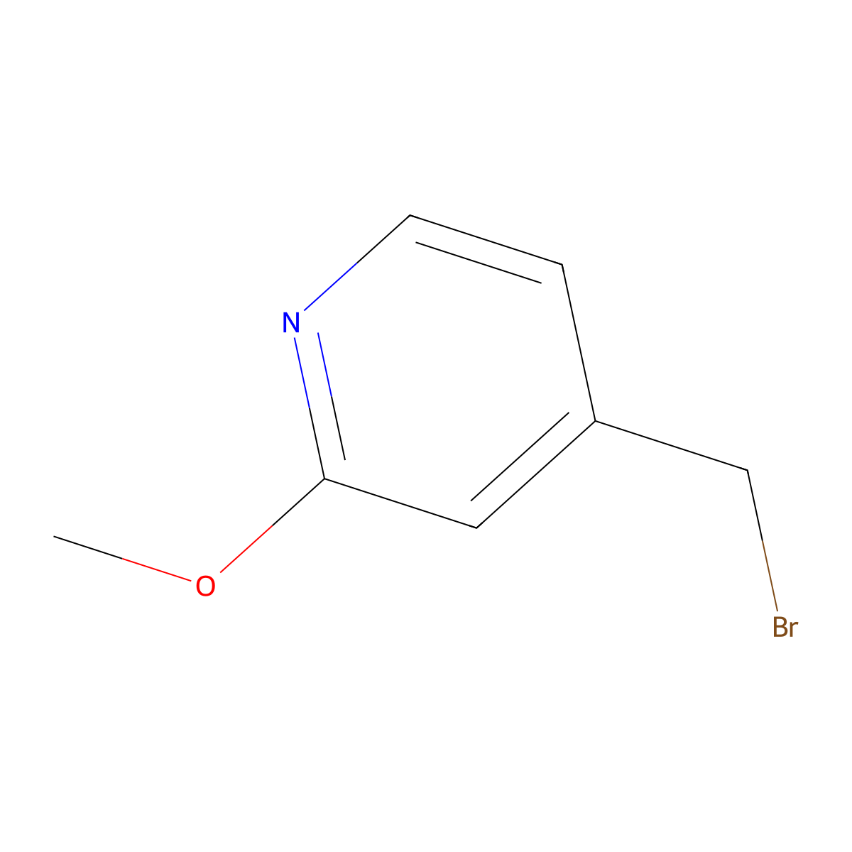 4-(Bromomethyl)-2-methoxypyridine molecular structure, CAS 120277-15-8