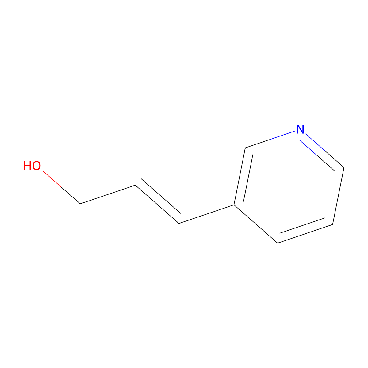 (2E)-3-(3-Pyridinyl)-2-propen-1-ol molecular structure, CAS 120277-39-6