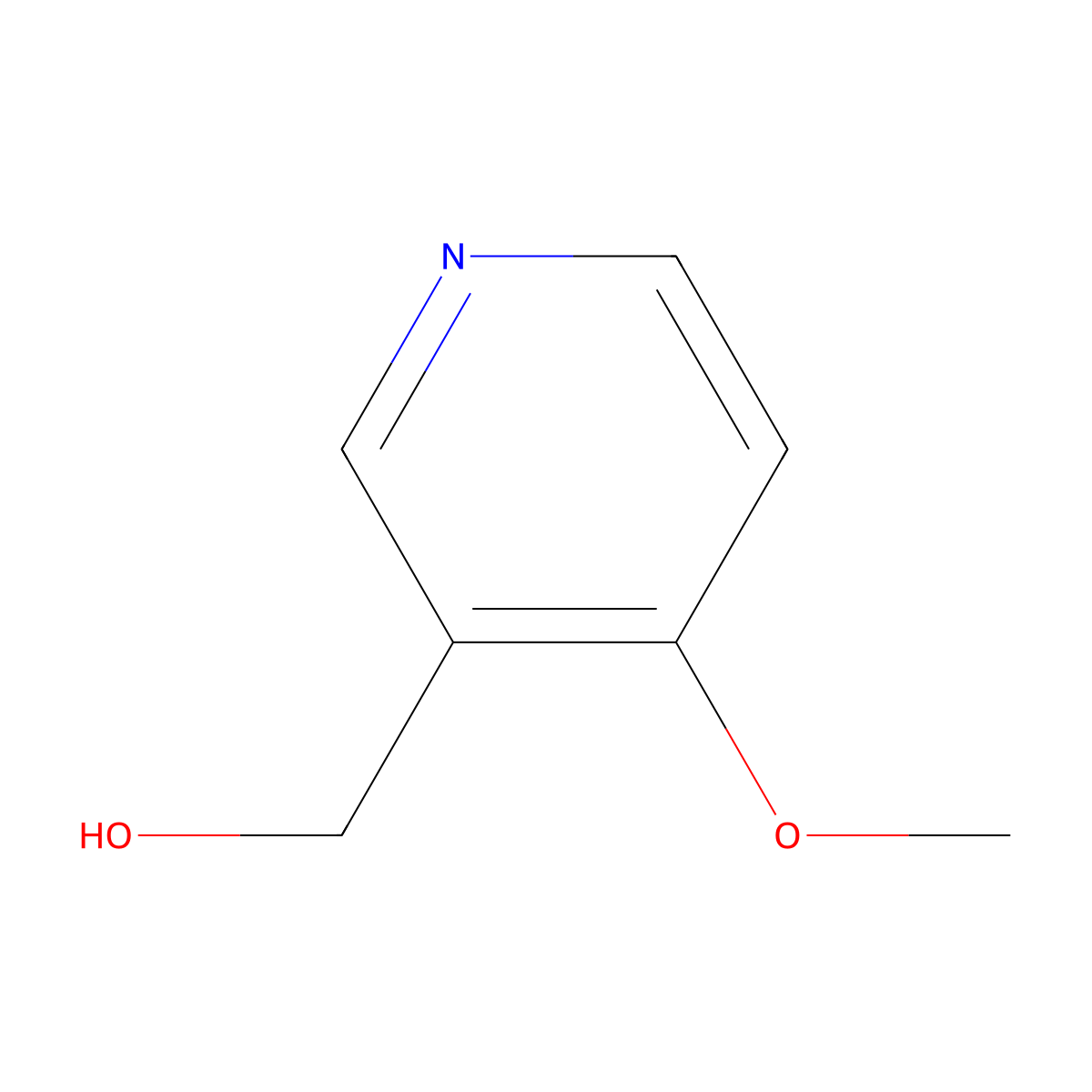 4-Methoxy-3-pyridinemethanol molecular structure, CAS 120277-47-6