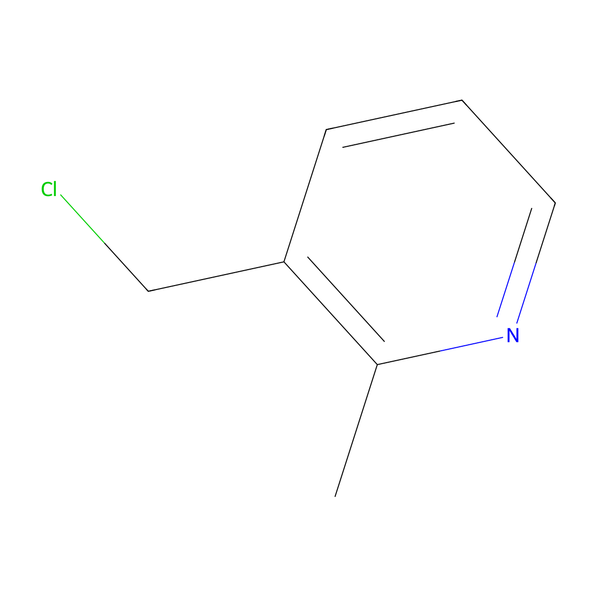 3-(Chloromethyl)-2-methylpyridine molecular structure, CAS 120277-68-1