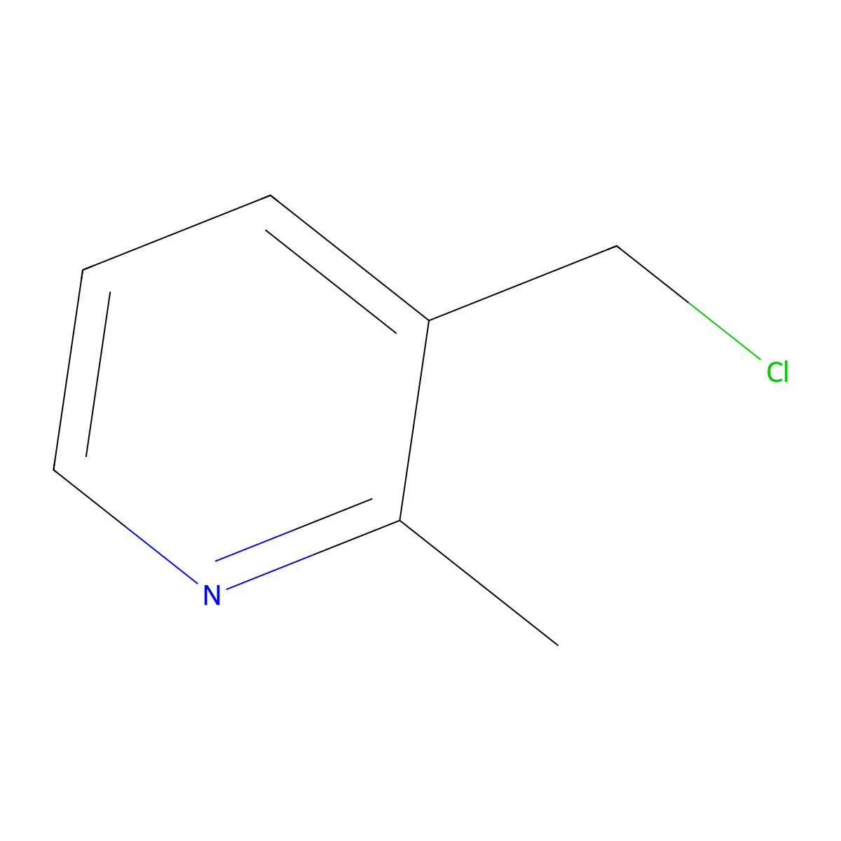 3-(Chloromethyl)-2-methylpyridine molecular structure, CAS 120277-68-1