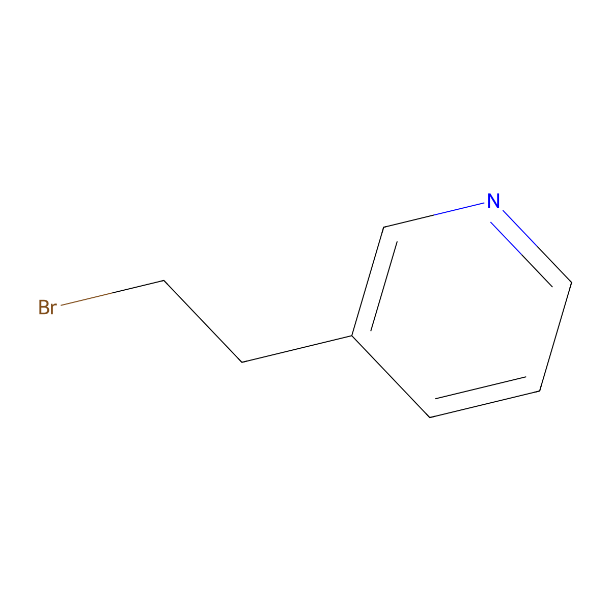 3-(2-Bromoethyl)pyridine molecular structure, CAS 120277-73-8
