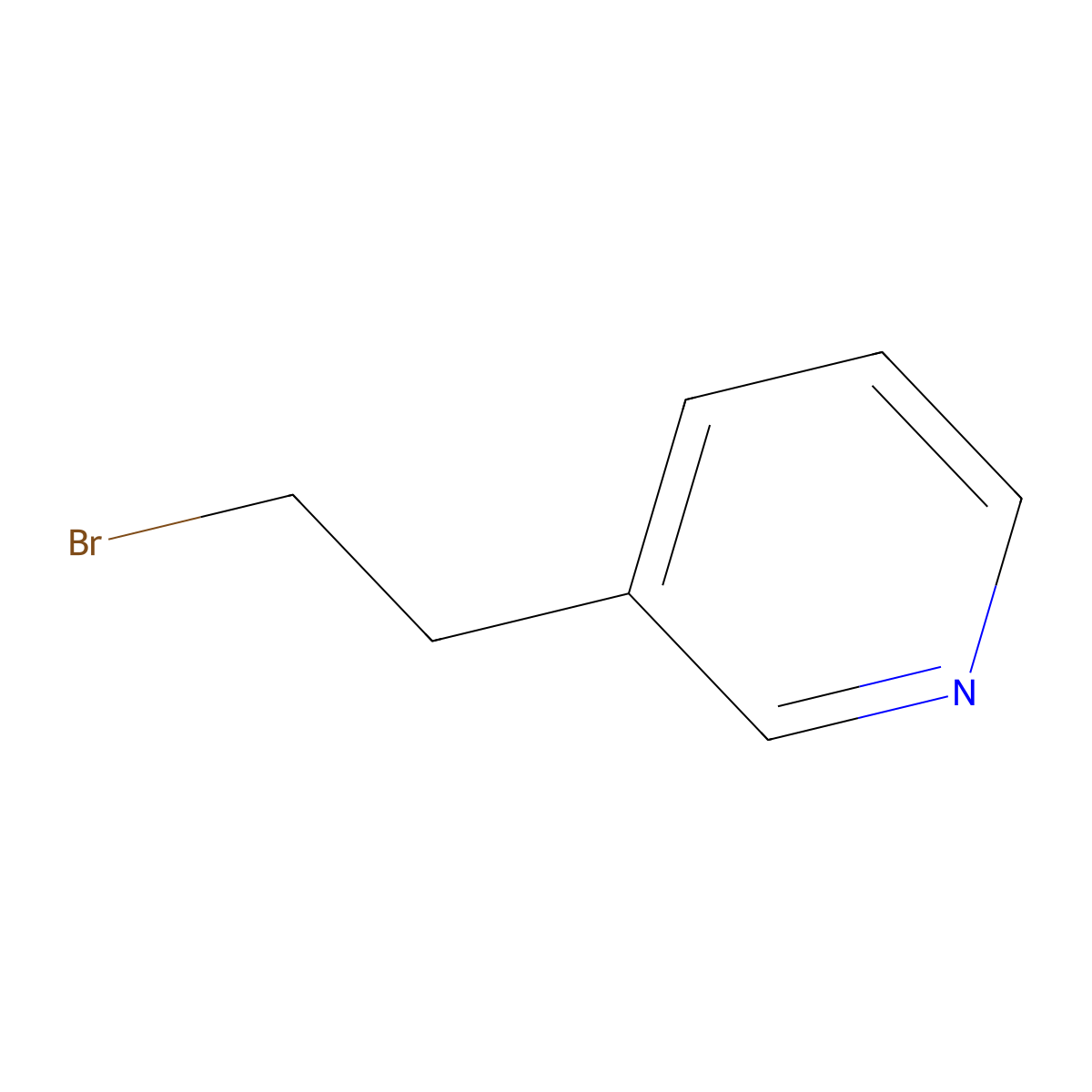 3-(2-Bromoethyl)pyridine molecular structure, CAS 120277-73-8