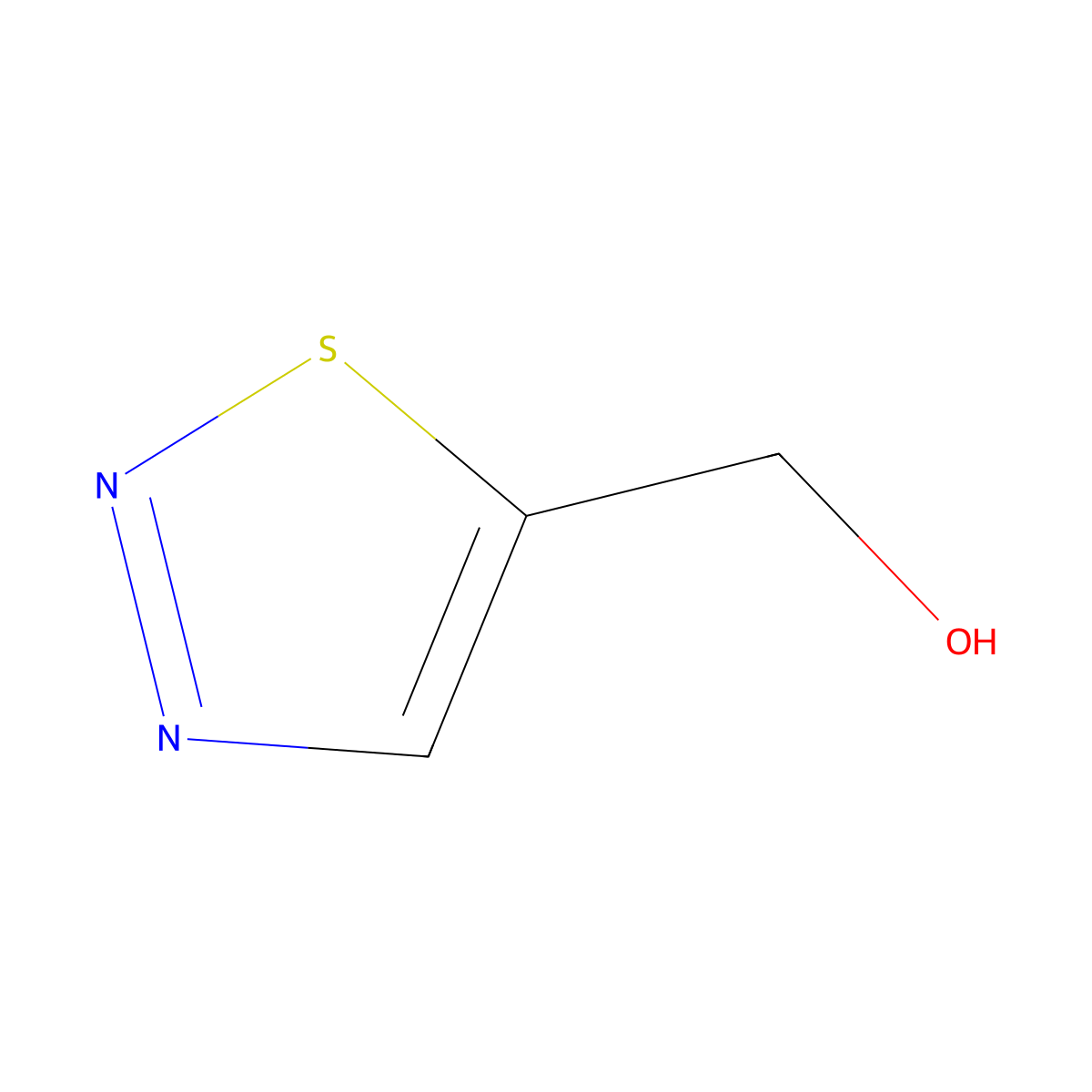 (1,2,3-Thiadiazol-5-yl)methanol molecular structure, CAS 120277-87-4