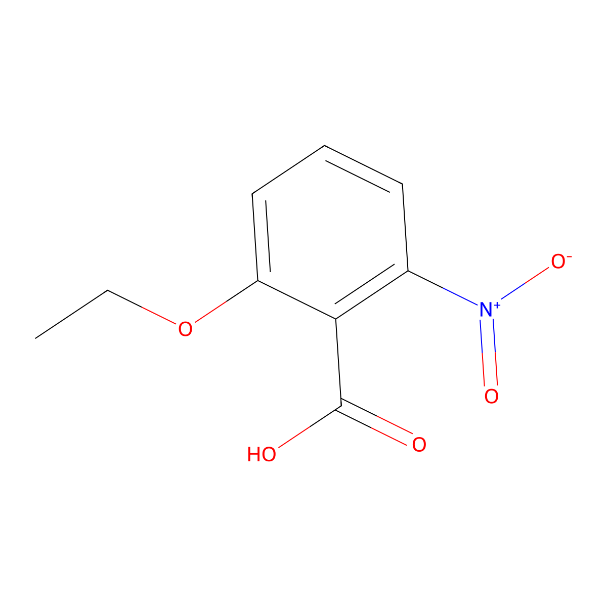 2-Ethoxy-6-nitrobenzoic acid molecular structure, CAS 120277-89-6