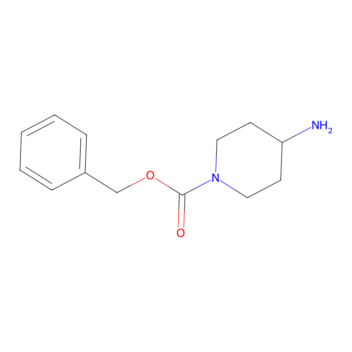 4-Amino-1-N-Cbz-piperidine molecular structure, CAS 120278-07-1