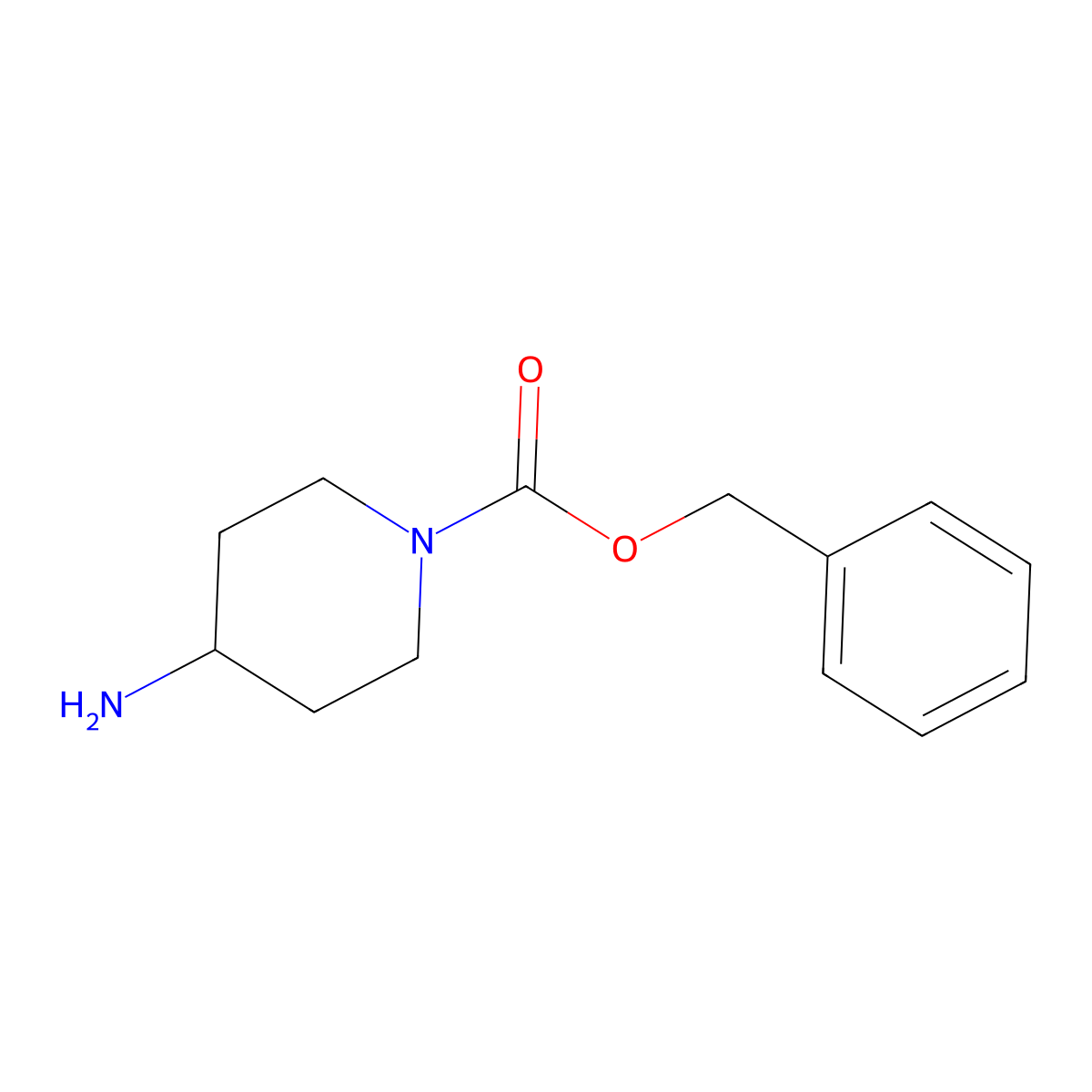 4-Amino-1-N-Cbz-piperidine molecular structure, CAS 120278-07-1