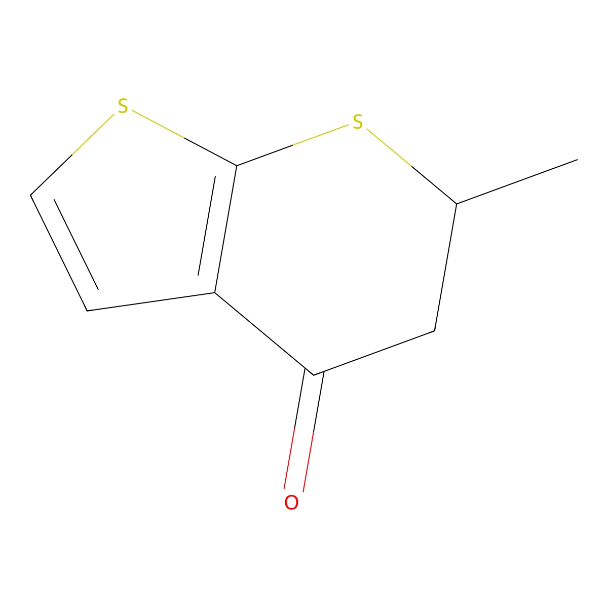 5,6-Dihydro-6-methyl-4H-thieno(2,3-b)thiopyran-4-one molecular structure, CAS 120279-85-8