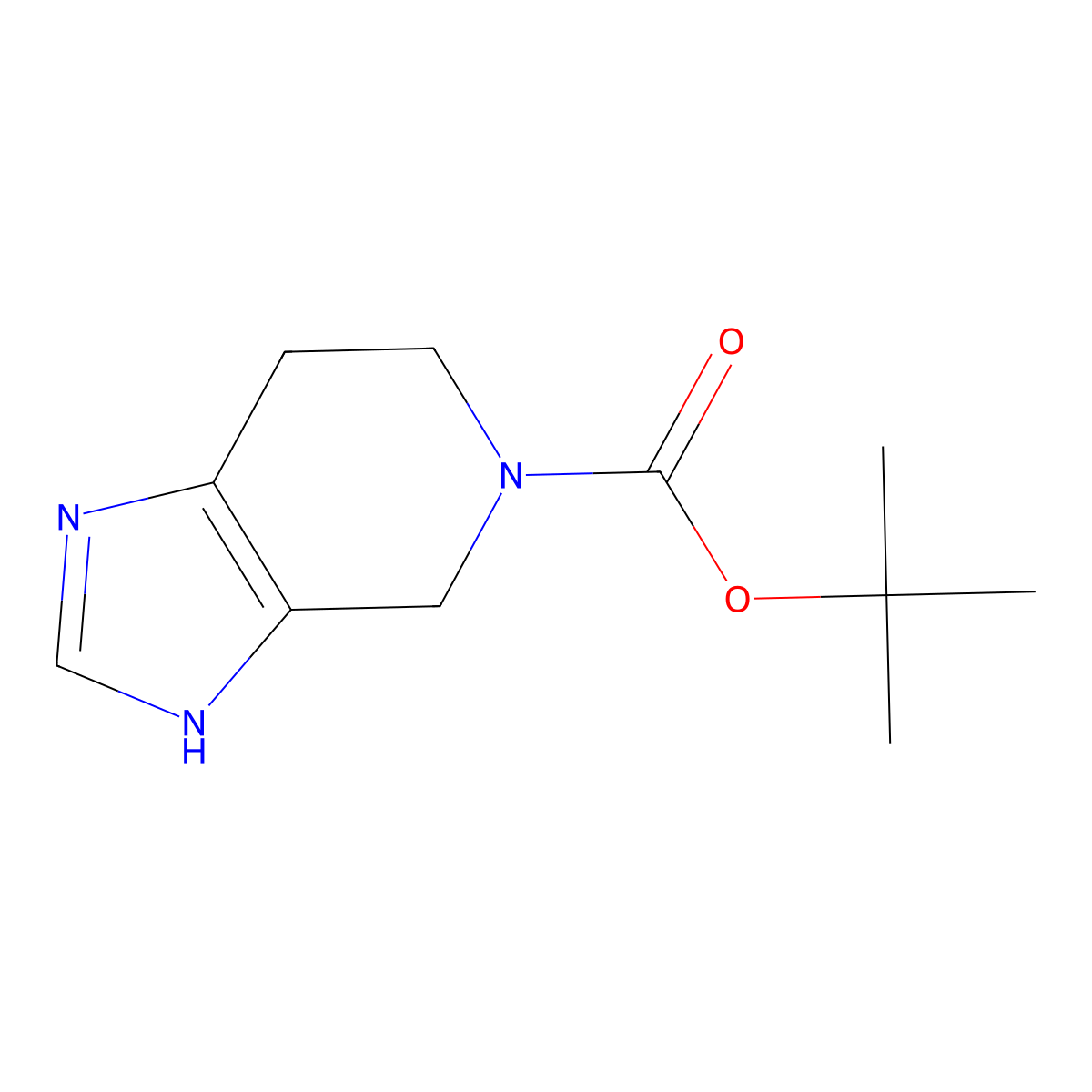 tert-butyl 1H,4H,5H,6H,7H-imidazo[4,5-c]pyridine-5-carboxylate molecular structure, CAS 1202800-68-7