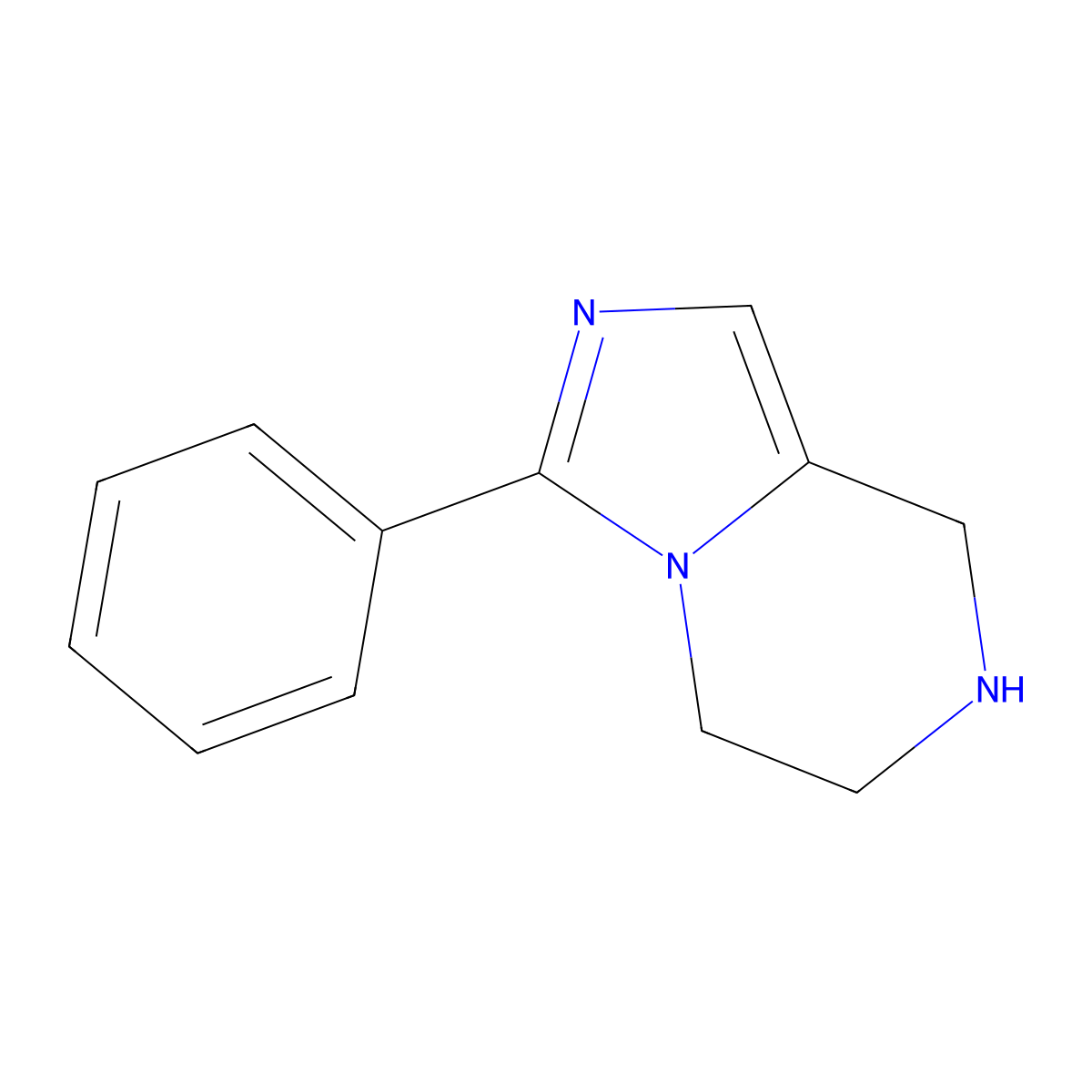 3-Phenyl-5,6,7,8-tetrahydroimidazo[1,5-a]pyrazine molecular structure, CAS 1202800-71-2