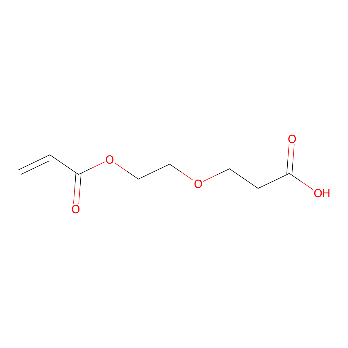 3-[2-(Acryloyloxy)ethoxy]propanoic acid molecular structure, CAS 120283-48-9