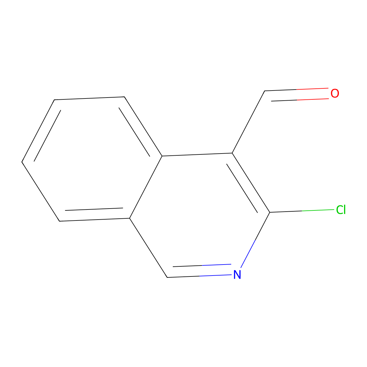 3-Chloroisoquinoline-4-carbaldehyde molecular structure, CAS 120285-29-2