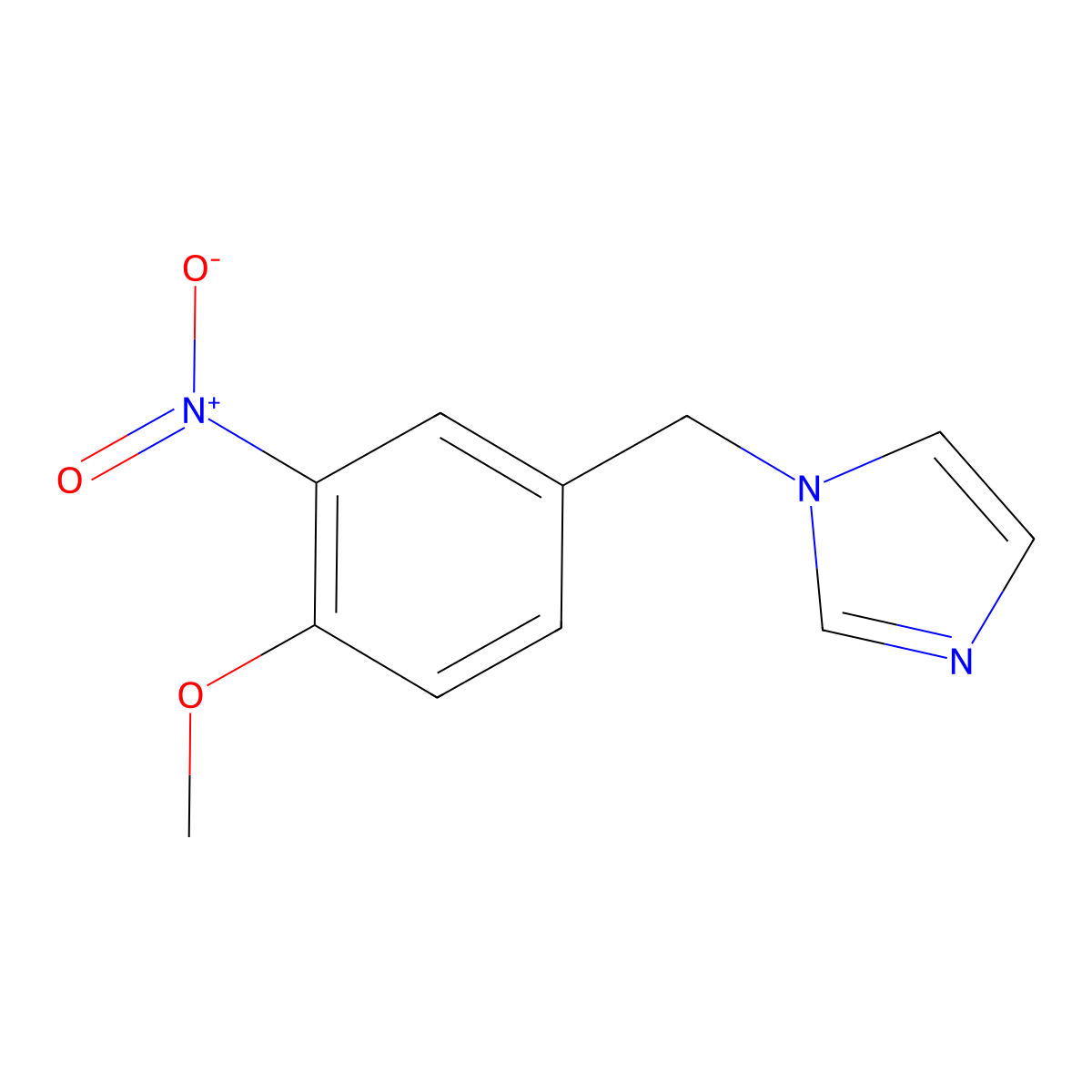 1-(4-methoxy-3-nitrobenzyl)-1H-imidazole molecular structure, CAS 120286-42-2