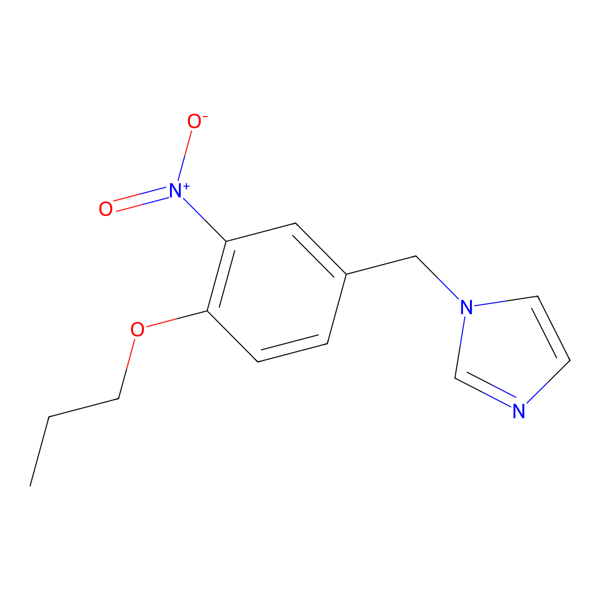 1-[(3-Nitro-4-propoxyphenyl)methyl]imidazole molecular structure, CAS 120286-44-4