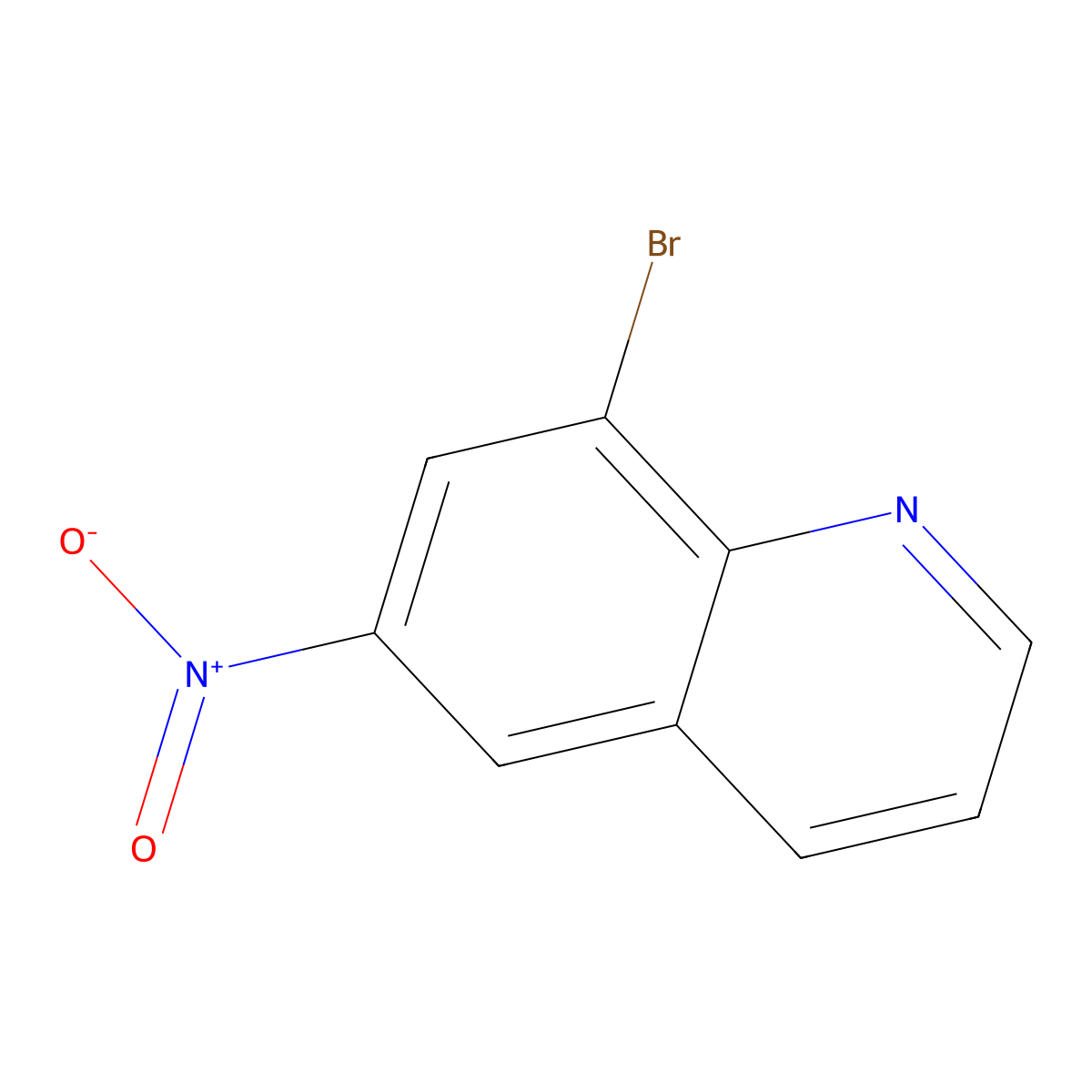 8-Bromo-6-nitroquinoline molecular structure, CAS 120287-30-1