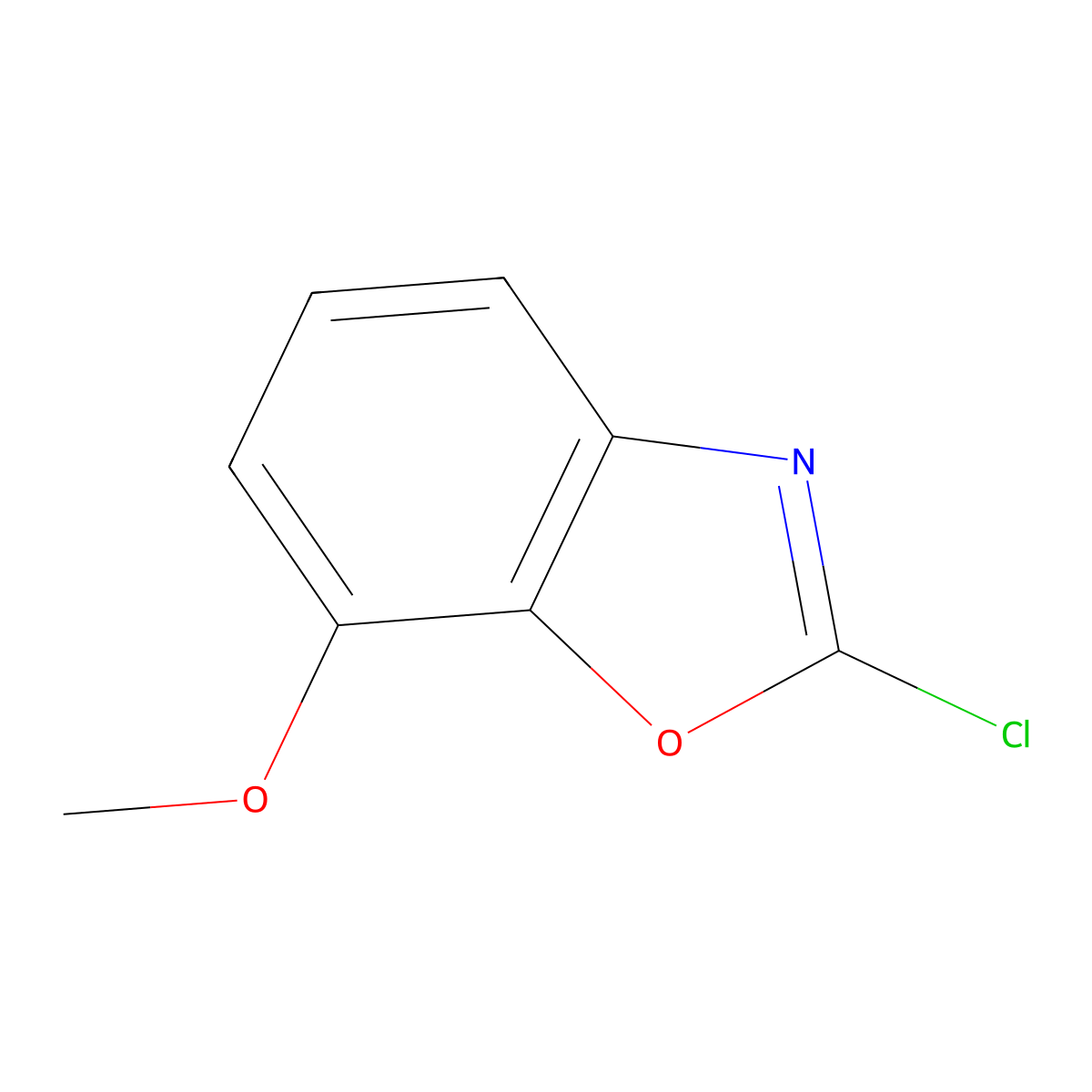 2-Chloro-7-methoxybenzo[d]oxazole molecular structure, CAS 1202879-56-8