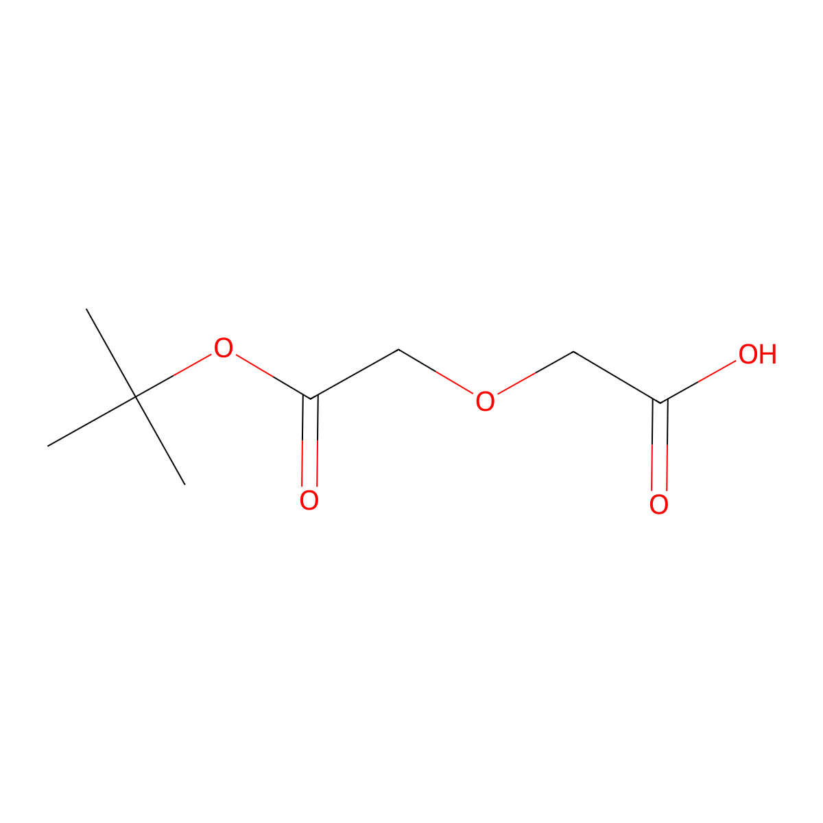 2-(2-(Tert-butoxy)-2-oxoethoxy)acetic acid molecular structure, CAS 120289-22-7