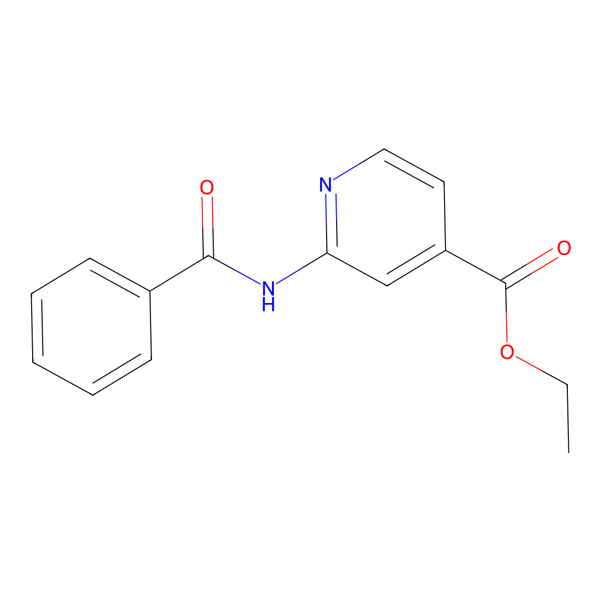 Ethyl 2-benzamidoisonicotinate molecular structure, CAS 1202927-81-8