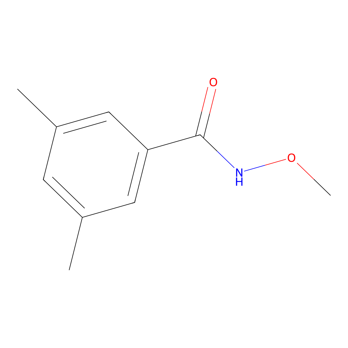 N-methoxy-3,5-dimethylbenzamide molecular structure, CAS 1202932-70-4