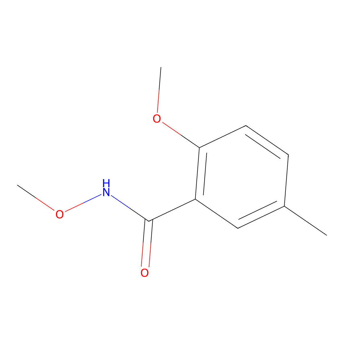 N,2-dimethoxy-5-methylbenzamide molecular structure, CAS 1202932-71-5