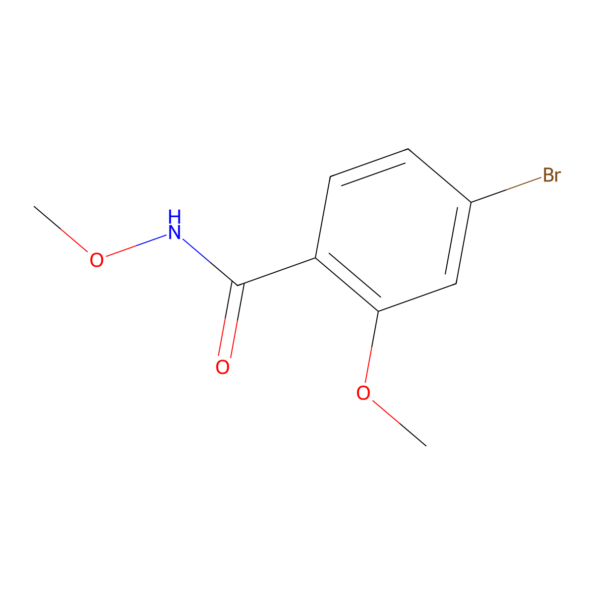 4-bromo-N,2-dimethoxybenzamide molecular structure, CAS 1202932-82-8