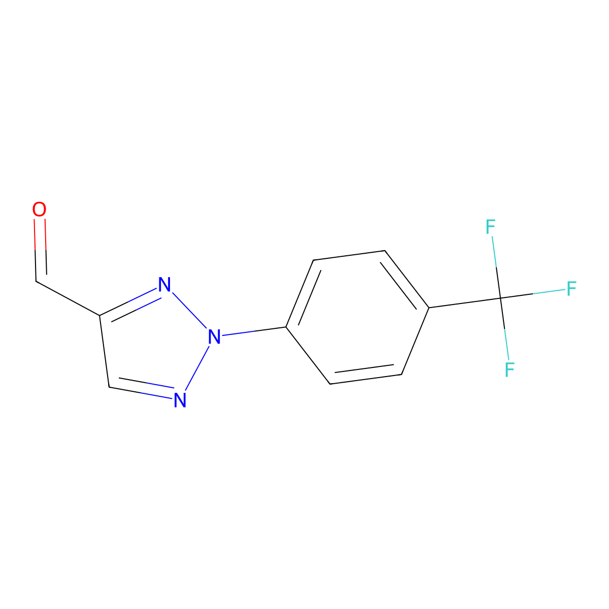2-(4-(Trifluoromethyl)phenyl)-2H-1,2,3-triazole-4-carbaldehyde molecular structure, CAS 1202942-42-4