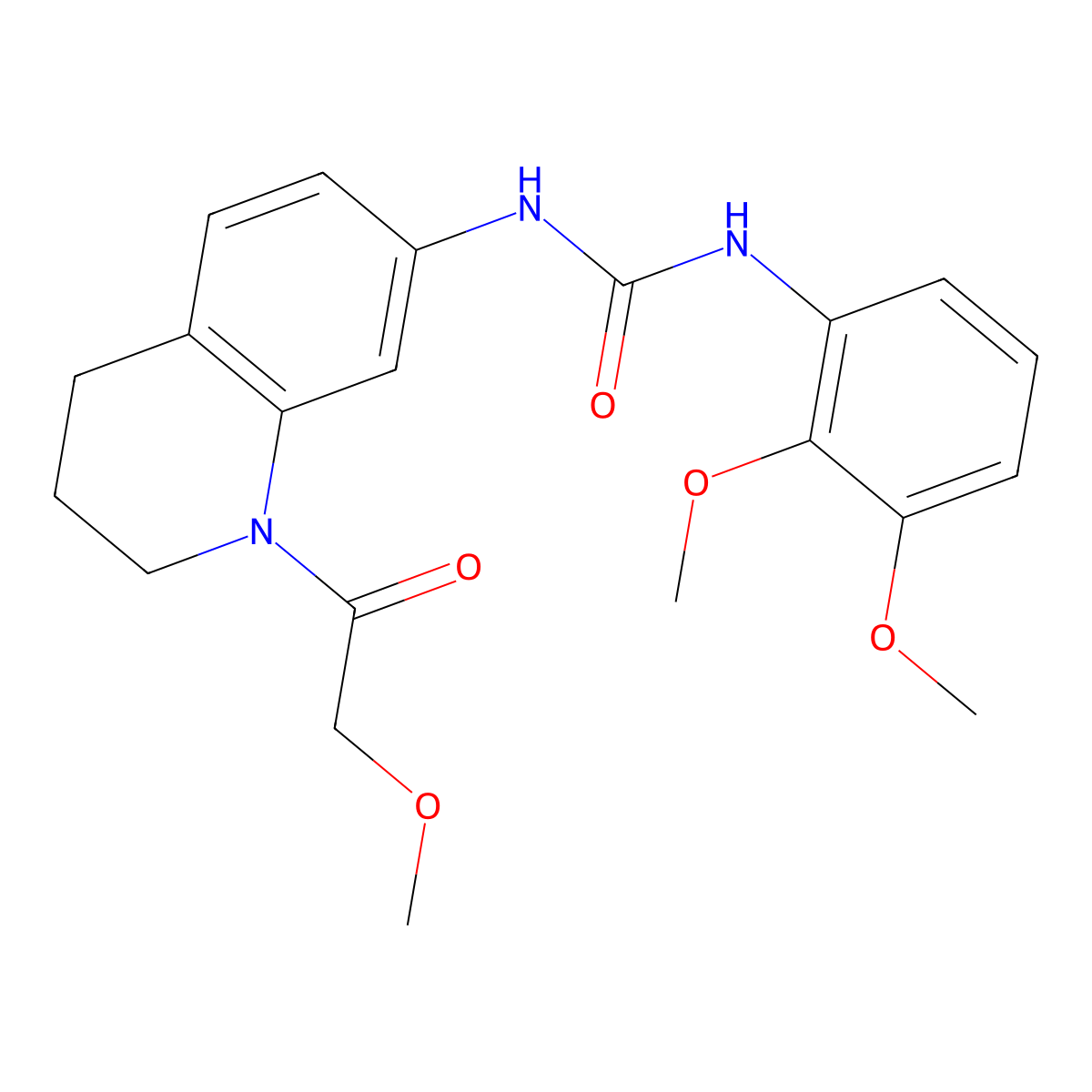 1-(2,3-Dimethoxyphenyl)-3-[1-(2-methoxyacetyl)-1,2,3,4-tetrahydroquinolin-7-yl]urea molecular structure, CAS 1202975-45-8