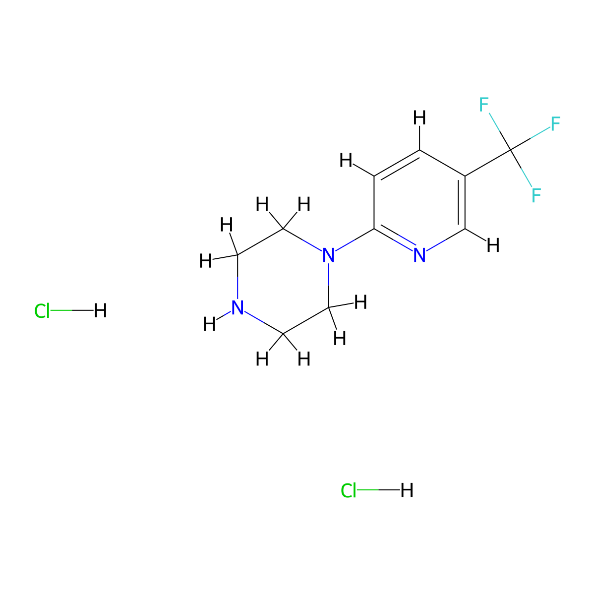 1-[5-(Trifluoromethyl)pyridin-2-yl]piperazine dihydrochloride molecular structure, CAS 120298-11-5