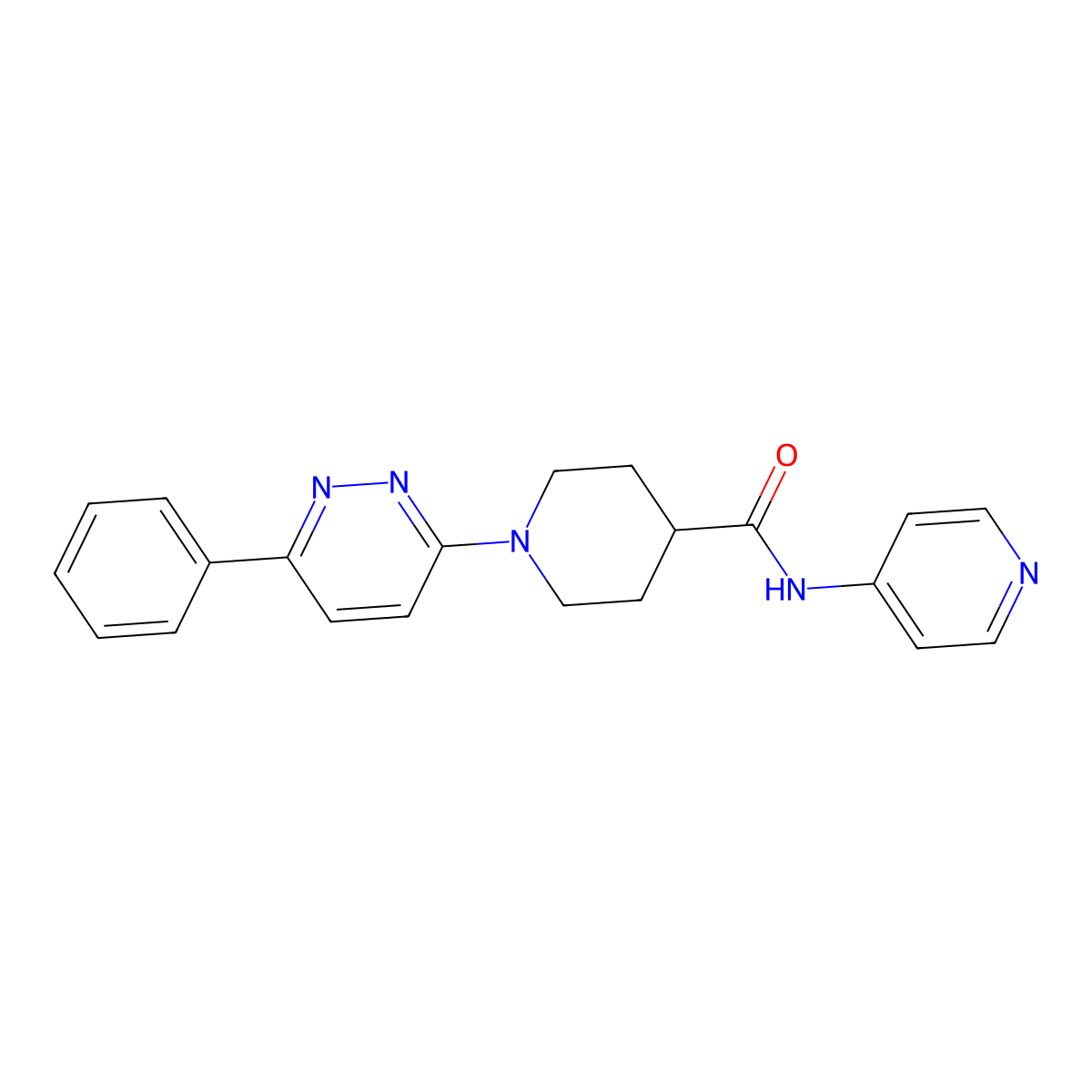 1-(6-phenylpyridazin-3-yl)-N-(pyridin-4-yl)piperidine-4-carboxamide molecular structure, CAS 1202985-84-9