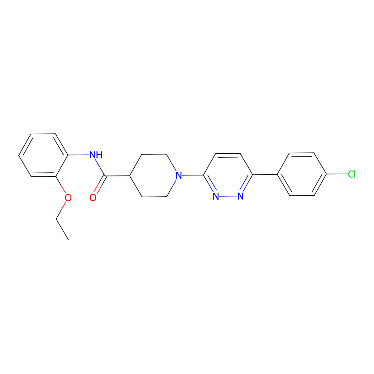1-[6-(4-chlorophenyl)pyridazin-3-yl]-N-(2-ethoxyphenyl)piperidine-4-carboxamide molecular structure, CAS 1202992-57-1
