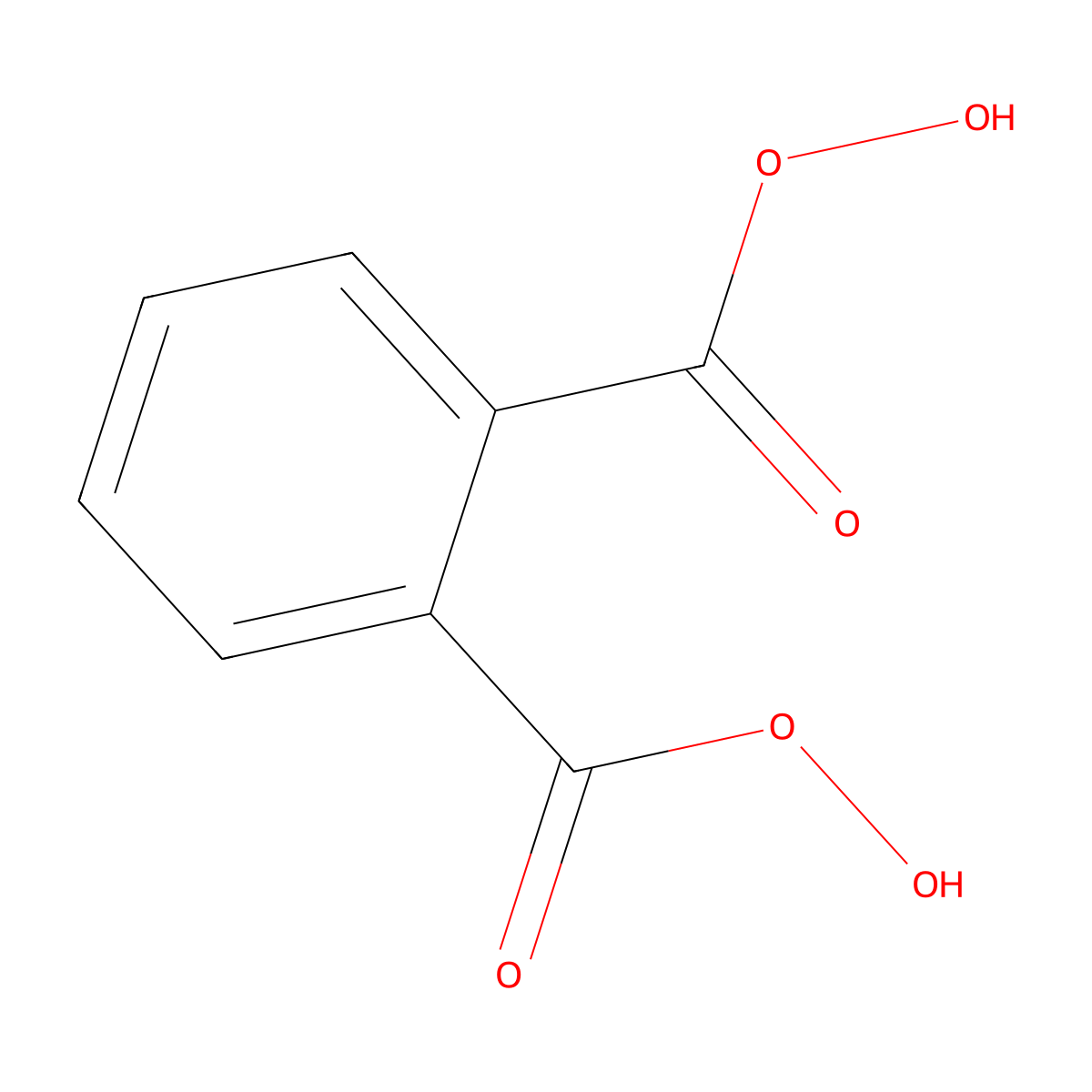 1,2-Benzenedicarboperoxoic acid molecular structure, CAS 1203-40-3