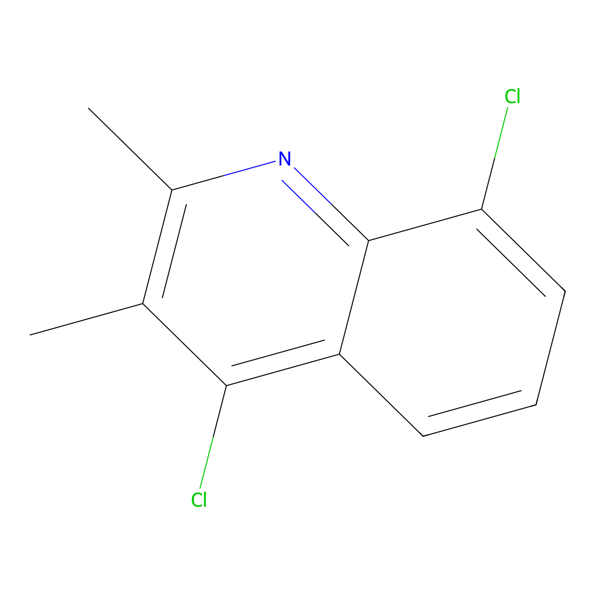 4,8-Dichloro-2,3-dimethylquinoline molecular structure, CAS 1203-46-9