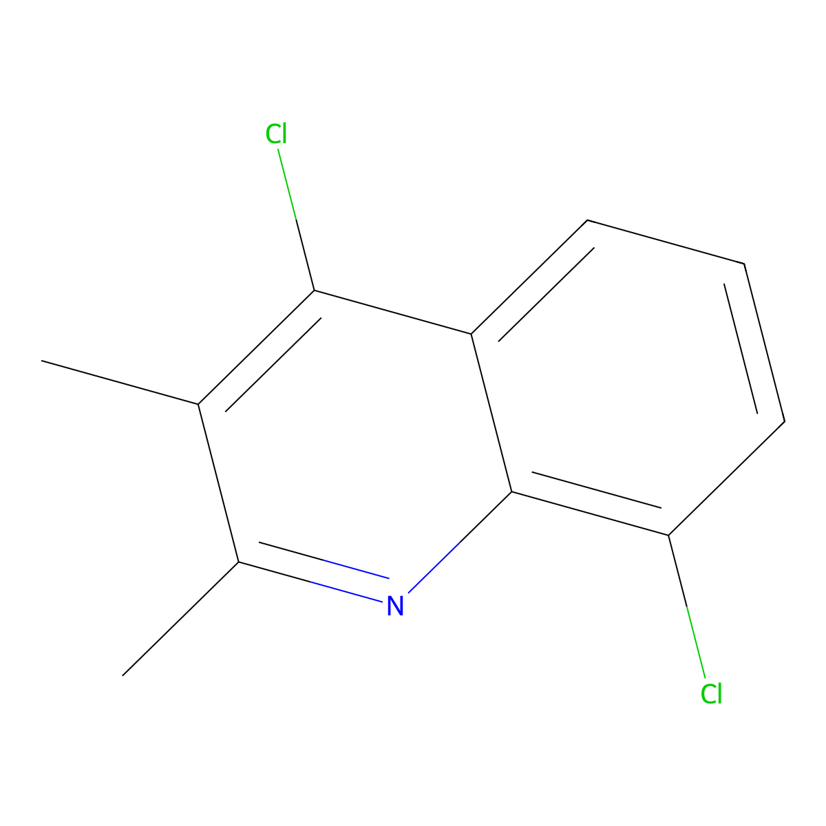 4,8-Dichloro-2,3-dimethylquinoline molecular structure, CAS 1203-46-9