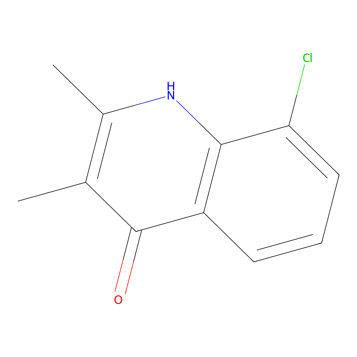 8-Chloro-2,3-dimethylquinolin-4-ol molecular structure, CAS 1203-48-1