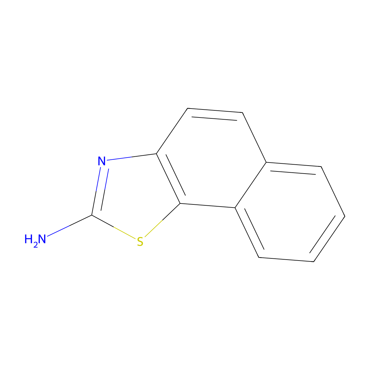 Naphtho[2,1-d][1,3]thiazol-2-amine molecular structure, CAS 1203-55-0