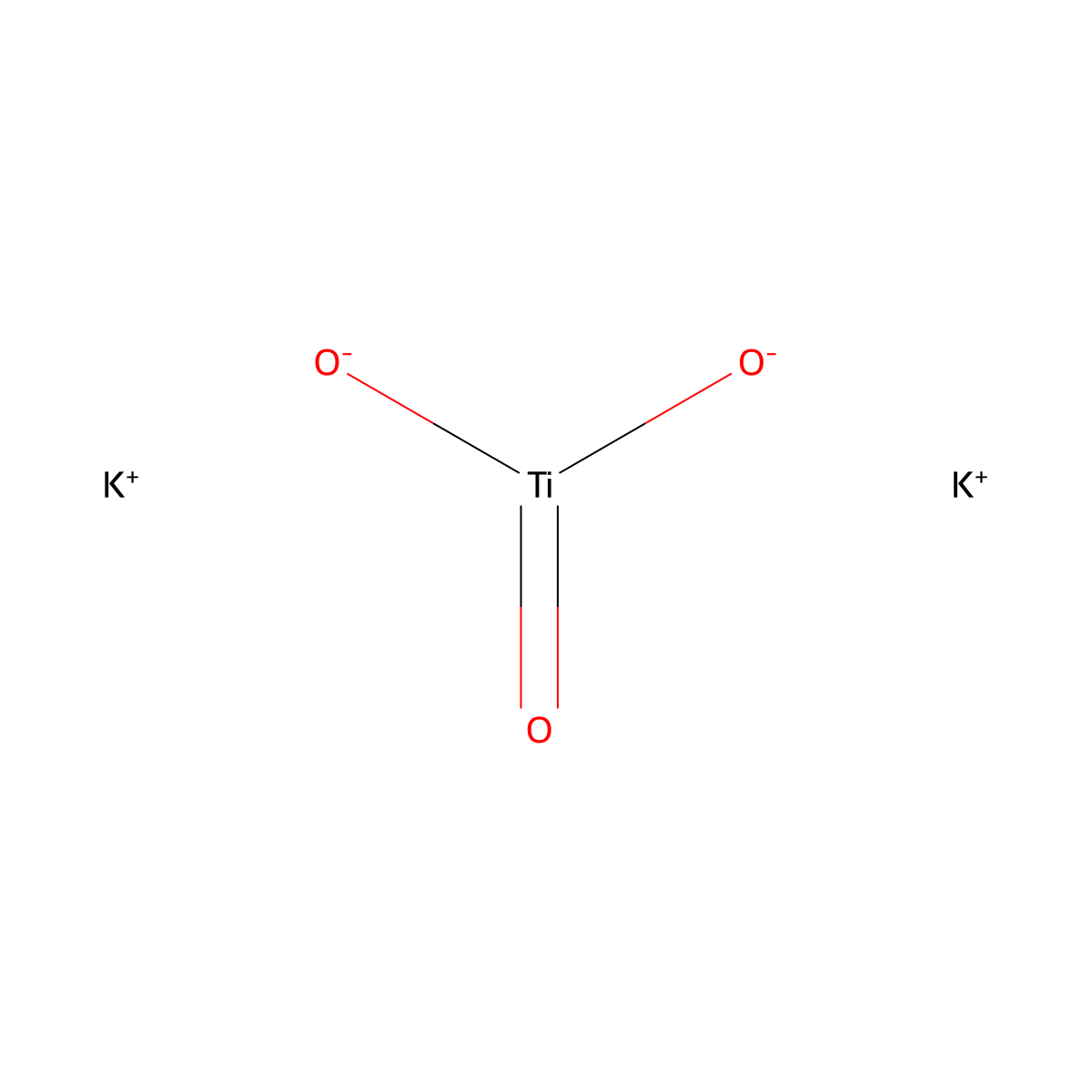 Potassium titanate molecular structure, CAS 12030-97-6