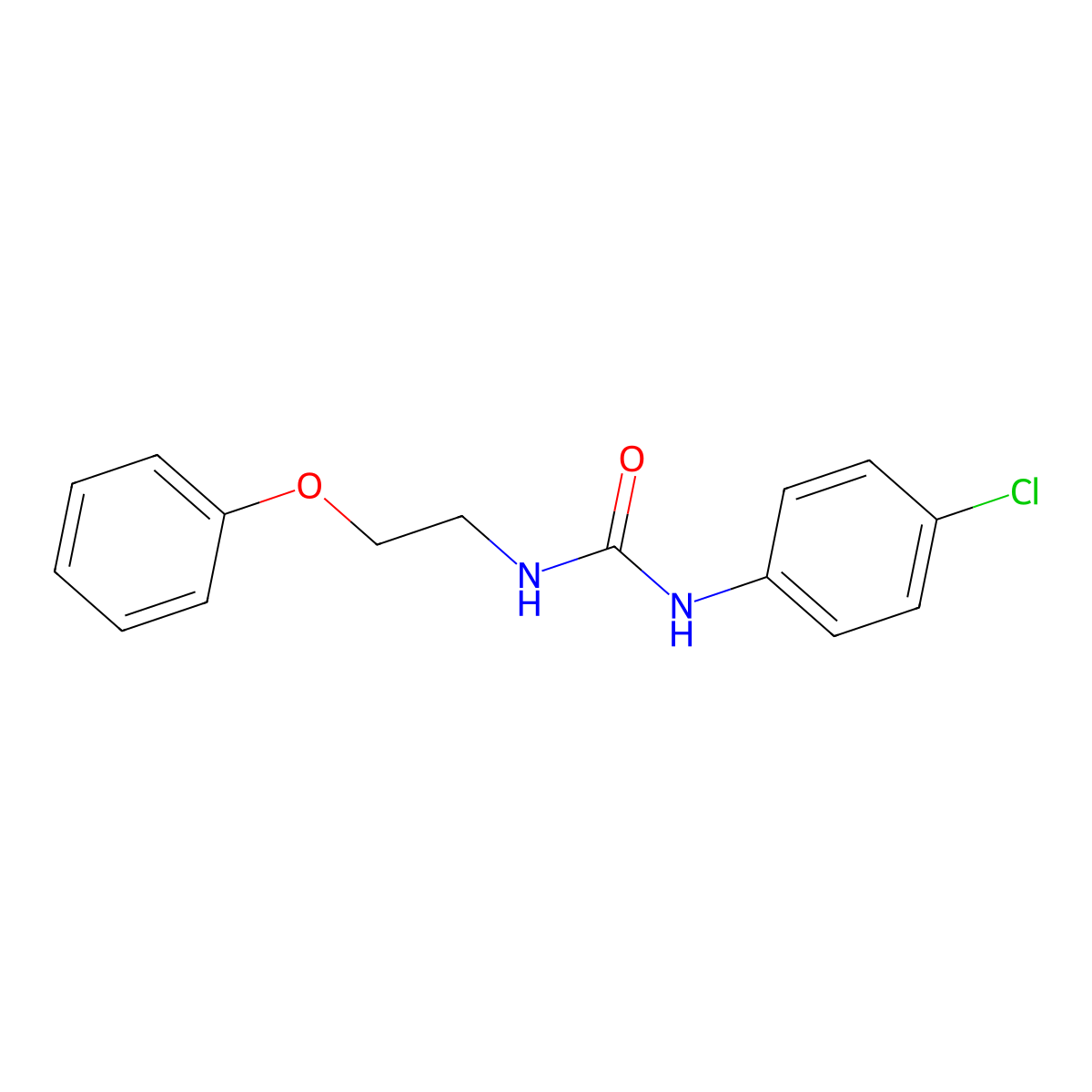 3-(4-Chlorophenyl)-1-(2-phenoxyethyl)urea molecular structure, CAS 1203027-16-0