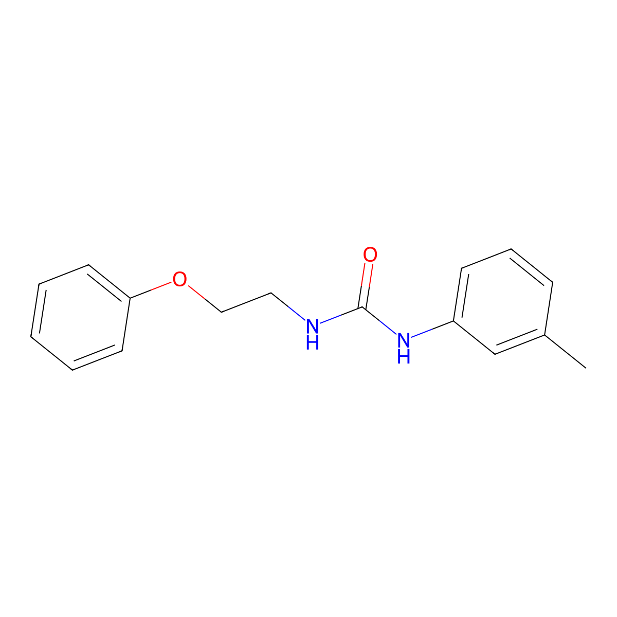 1-(2-Phenoxyethyl)-3-(m-tolyl)urea molecular structure, CAS 1203035-75-9