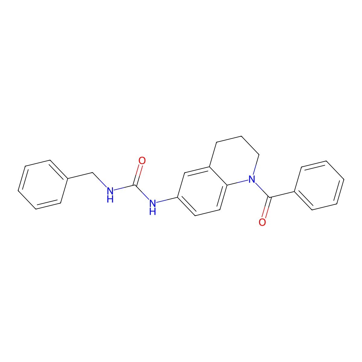1-(1-Benzoyl-1,2,3,4-tetrahydroquinolin-6-yl)-3-benzylurea molecular structure, CAS 1203035-99-7