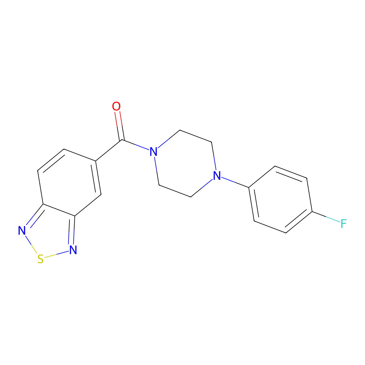 Benzo[c][1,2,5]thiadiazol-5-yl(4-(4-fluorophenyl)piperazin-1-yl)methanone molecular structure, CAS 1203059-06-6