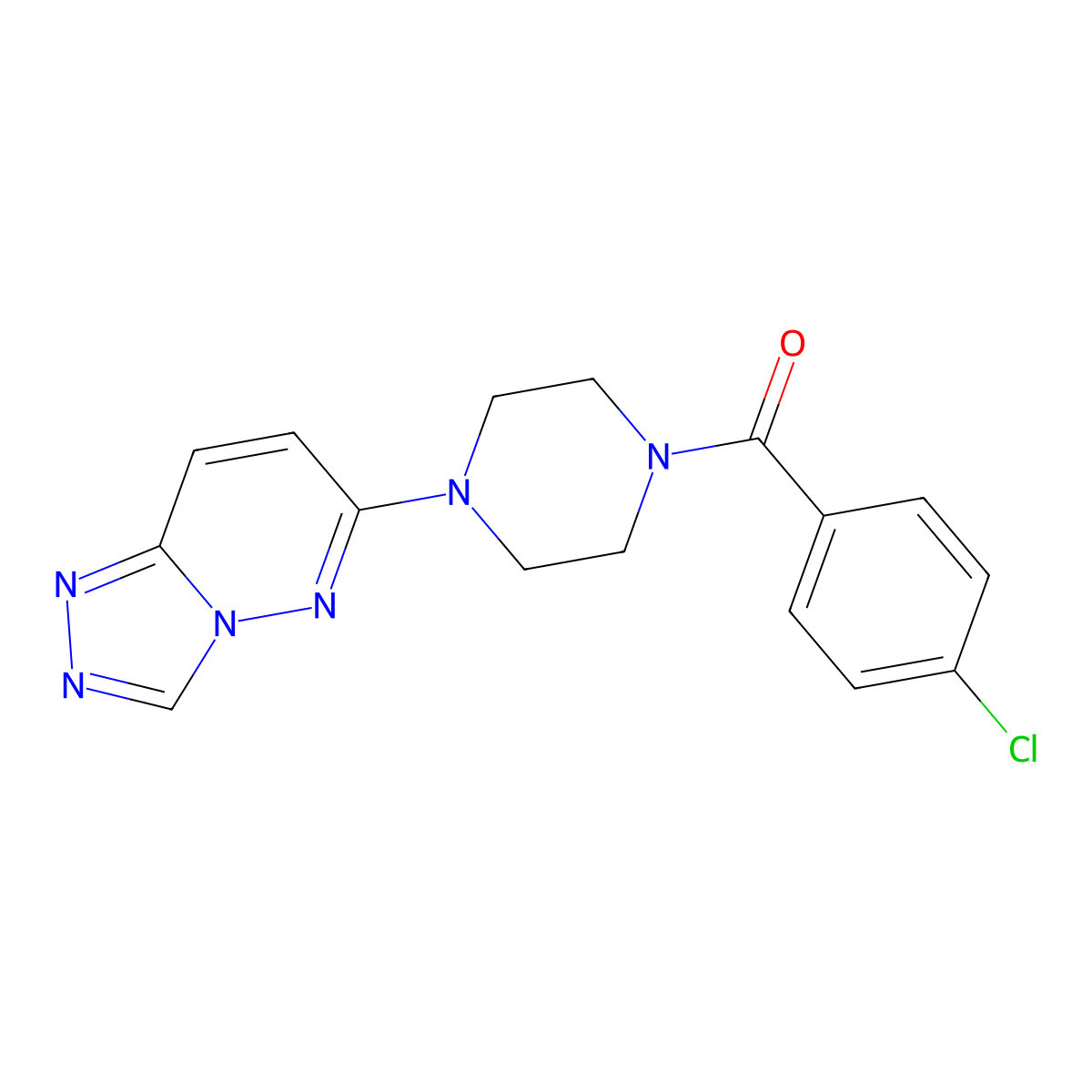 1-(4-Chlorobenzoyl)-4-{[1,2,4]triazolo[4,3-b]pyridazin-6-yl}piperazine molecular structure, CAS 1203083-65-1