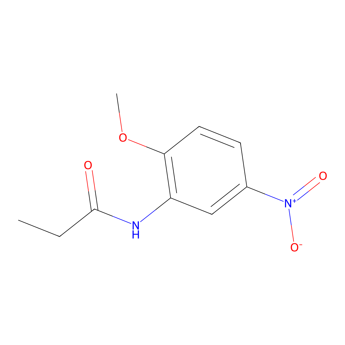 N-(2-methoxy-5-nitrophenyl)propanamide molecular structure, CAS 120309-35-5