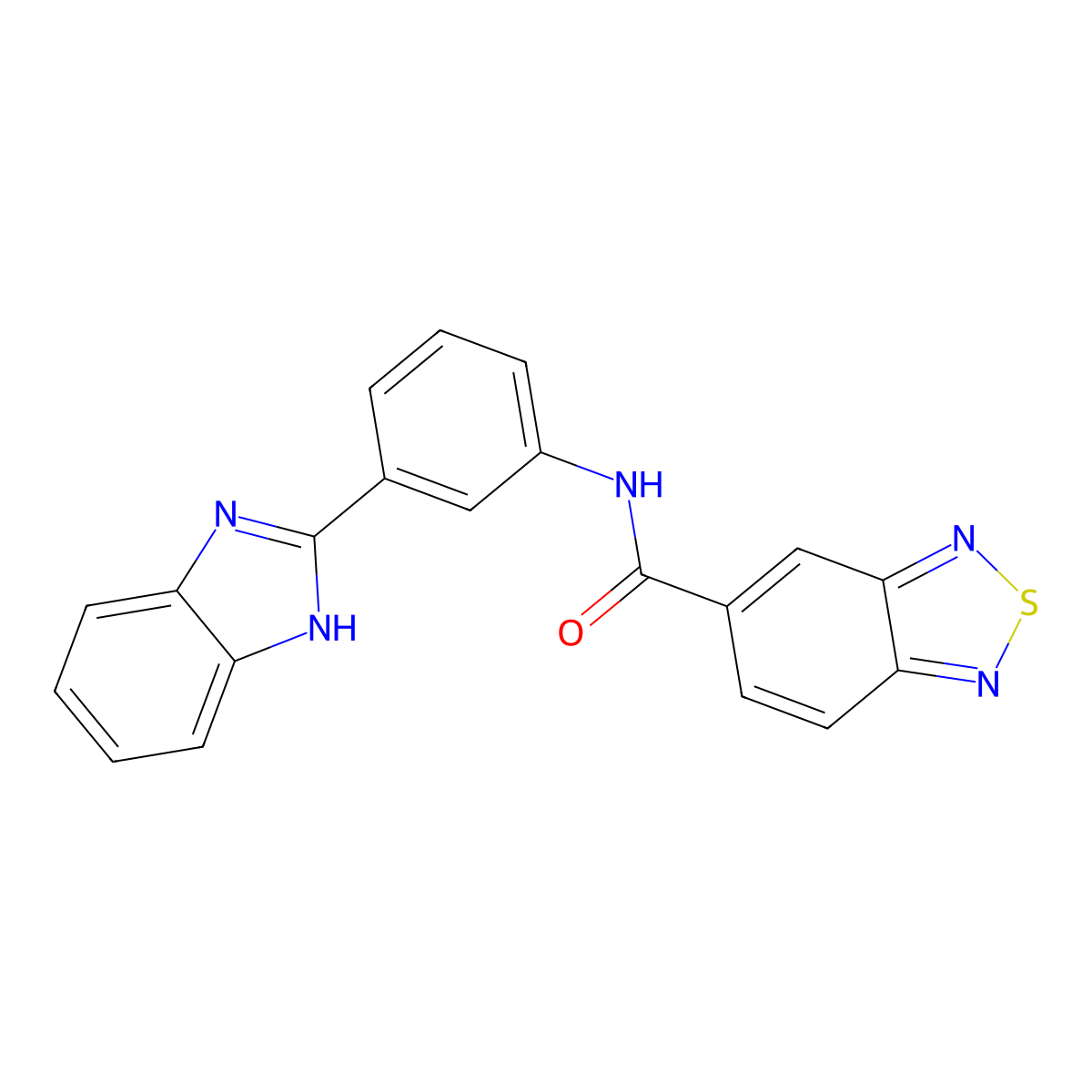 N-(3-(1H-benzo[d]imidazol-2-yl)phenyl)benzo[c][1,2,5]thiadiazole-5-carboxamide molecular structure, CAS 1203121-01-0
