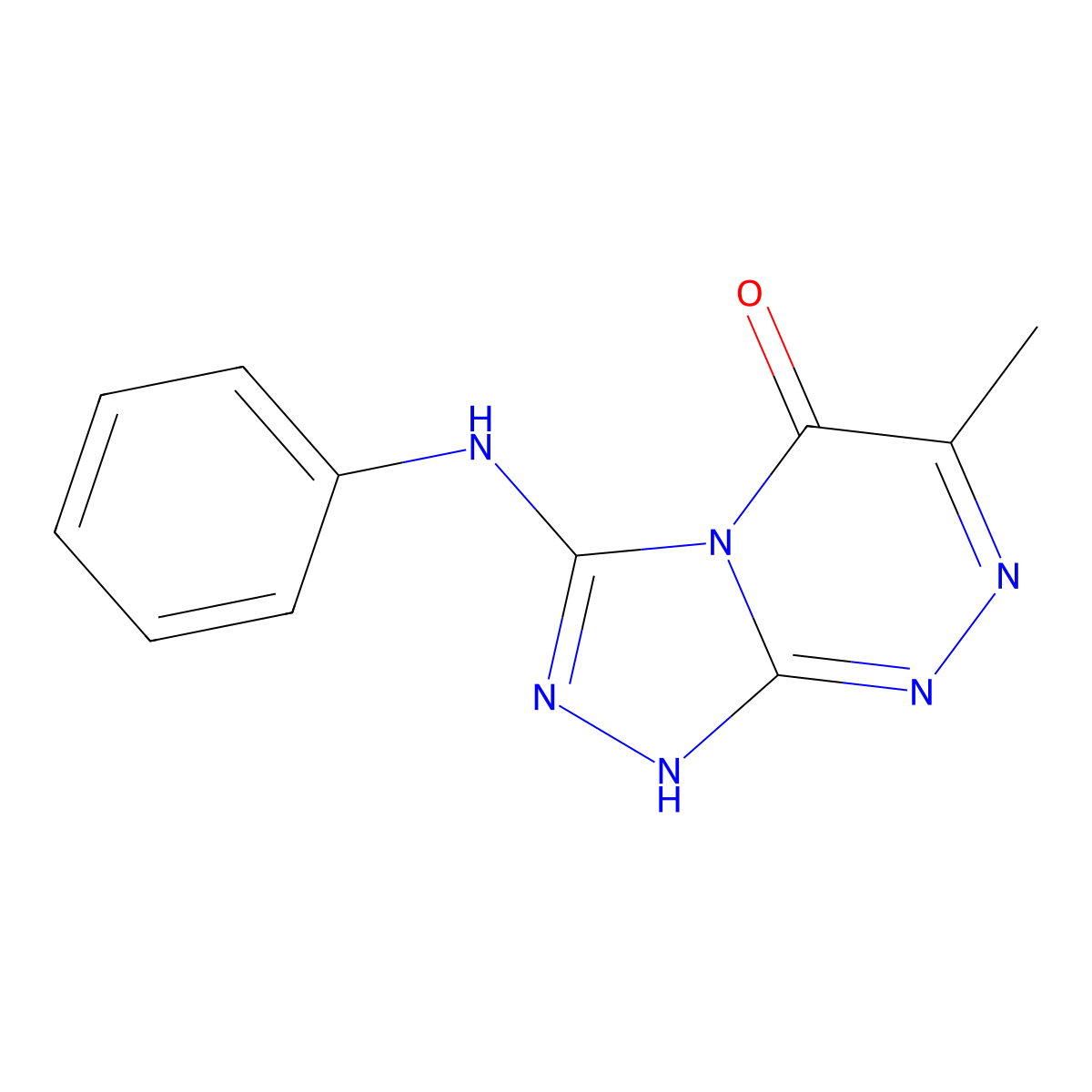 6-methyl-3-(phenylamino)-[1,2,4]triazolo[3,4-c][1,2,4]triazin-5(1H)-one molecular structure, CAS 1203148-43-9